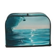 thumbnail image 2 of Uemuo Turquoise Ocean Reflection Print Toaster Cover 2 Slice, Small Kitchen Appliance Covers, Toaster Oven Cover with Loop, Bread Machine Cover Dust Cover Protection, 2 of 7