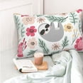 thumbnail image 4 of Fotbe Cute Cartoon Sloth Funda de Almohada Decorativa Estilo Occidental, Lujo en Algodón, Fundas para Almohadas King, Cojín Estampado para Decoración del Hogar-20"x30", 4 of 6