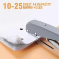thumbnail image 4 of Heavy Duty Single Hole Punch,Hole Puncher 25 Sheets Capacity Paper Punch for Paper ID PVC Cards Scr 26-27s, 4 of 5
