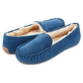 thumbnail image 5 of Floopi Women's Indoor/Outdoor Faux Fur Lined Basic Moccasins Slipper With Memory Foam, Medium Width, 5 of 12