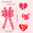 thumbnail image 4 of Ngxiha Valentines Day Bows, 2Pcs Pink Valentines Day Wreath Bow with Heart Printed Gift Bow Tree Topper for Valentines Day Wedding Mothers Day Front Door Wreath Indoor Outdoor Decorations, 4 of 10