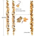 thumbnail image 6 of Coolmade 2 Pack Fall Maple Leaf Garland - 6.5ft/Piece Artificial Fall Foliage Garland Thanksgiving Decor for Home Wedding Party Christmas, 6 of 7
