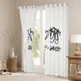 thumbnail image 3 of jejeloiu Ballet Shoes Blackout Curtains Set of 2 (38x54 Each),Ballet Dance Lover Curtains and Drapes,Girls Ballerina Living Room Curtains For Giorls Teens,Luxury Bedroom Decor, 3 of 6