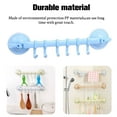 thumbnail image 3 of Home Bathroom Suction Cup Towel Bar Removeable Shower Rod bar Towel hook suction rack Towel hook rack 6 Hooks Hanger Towel Bar Suction Towel Rack, 3 of 8