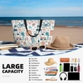 thumbnail image 5 of Balery Eiffel Tower Beach Travel Bag - Water-Resistant, Large Capacity Lightweight Tote with 7 Pockets for Women and Men - Perfect for Beach, Pool, Gym, and Travel, 5 of 7