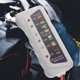 thumbnail image 4 of Professional Car Battery Tester Tool for 12V Battery Detection with LED Instructions Light Grey, 4 of 8