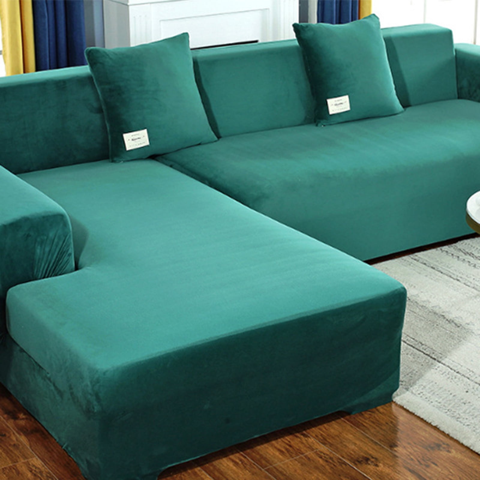 Details about   1~4 Seater Stretch Sofa Seat Cushion Cover Couch L Shape Seat Protect Slipcover 