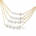 thumbnail image 3 of zttd fashion 4 triple strand white cultured freshwater pearl necklace for women good luste anniversary wife, 3 of 7