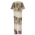 thumbnail image 5 of Tenues Deux Pièces Économies d'Été Liquidation 2022! Mode Décontractée Printemps Été Manches Courtes Col Rond Blouses & Chemises Ensembles, 5 of 5