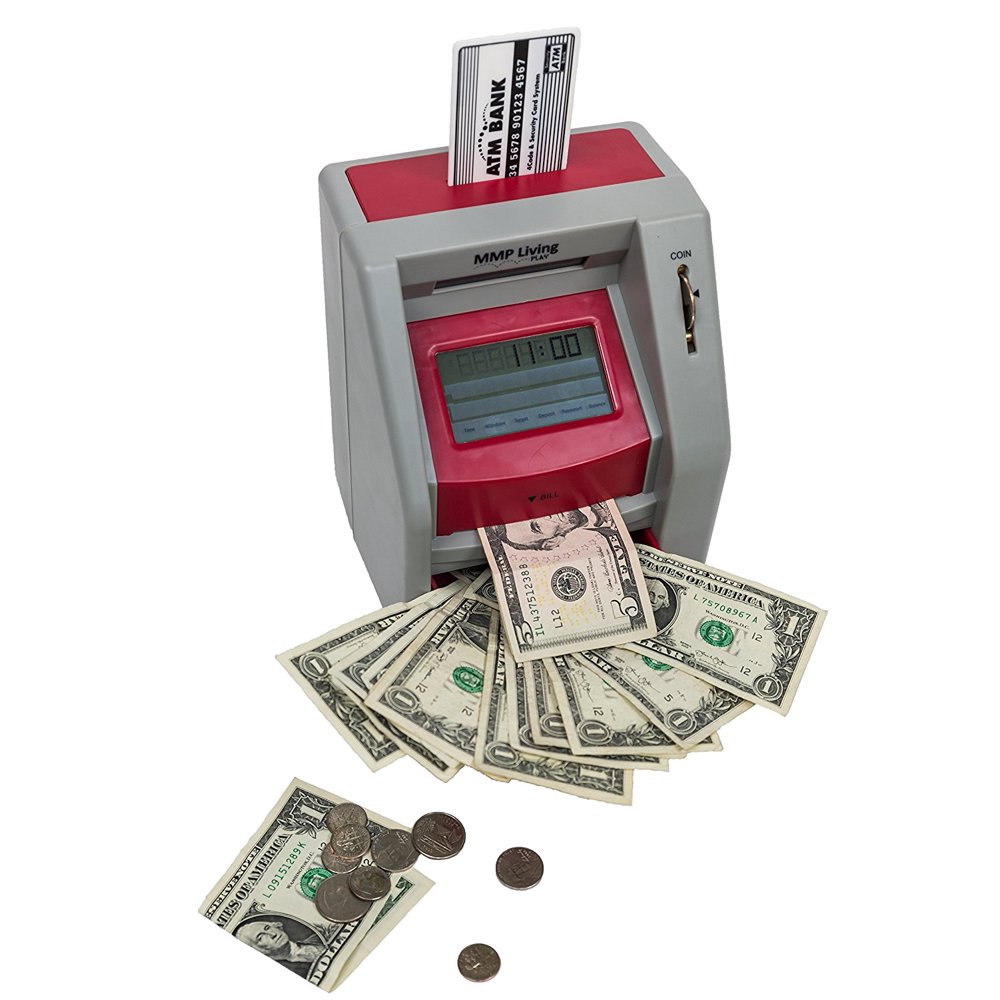 ATM Bank with Touch Panel Red