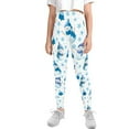 thumbnail image 2 of COEQINE Snowman Xmas Tree Blue Girls Leggings High Waist Stretch Christmas Snowflake Yoga Pants Soft Tummy Control Sport Legging, for 10-11 Years Kids Girls, 2 of 7