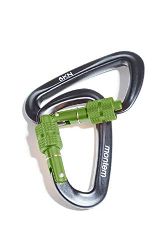 Strong & Powerful Aircraft Grade Metal Montem The Best Ultra Sturdy Locking Carabiners x2/5kN/1100 lbs of Force/Perfect Hammocks/All Camping Hammocks-Made from Light 