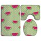 thumbnail image 1 of Juego de alfombras de baño ABPHQTO Verde Sandía 3 Piezas, 1 of 2