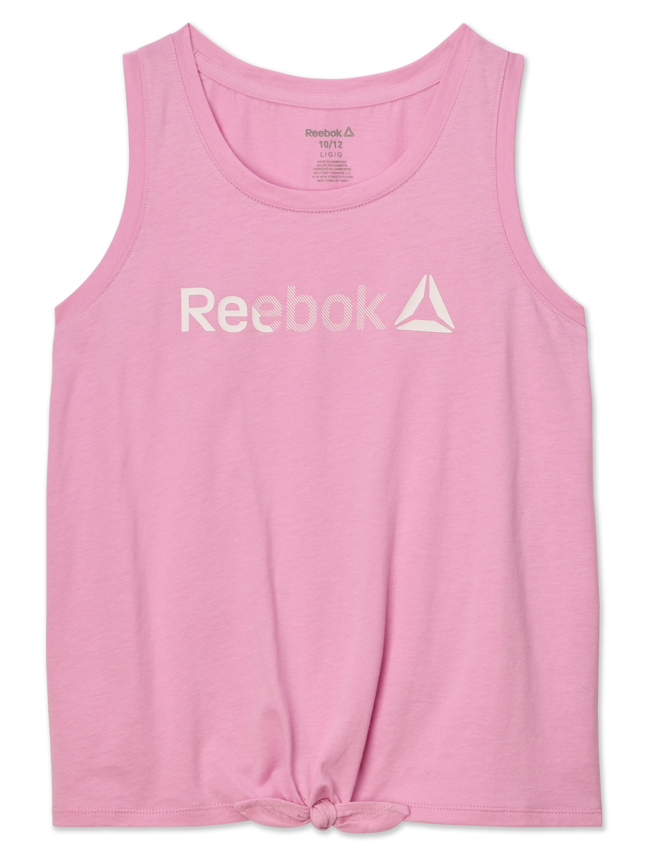Reebok Girl's Active Tie Front Tank Top, Sizes 4-18