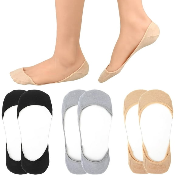 6 Pairs Women’s No Show Thin Socks Low Cut Liner