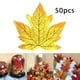 thumbnail image 1 of 50 piezas hojas artificiales de arce hoja boda fiesta cumpleaños bebé J Colcomx hojas de arce, 1 of 7