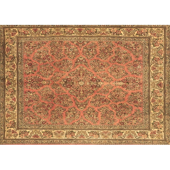 Ahgly Company Indoor Rectangle Persian Brown Traditional Area Rugs, 2' x 3'