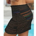 thumbnail image 3 of Women's Swimsuit Bikini Cover Up Summer Beach Wrap Skirt Lace Short Sarong for Holiday Honeymoon, 3 of 9