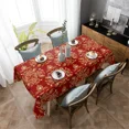 thumbnail image 3 of Flower Butterfly Wheat Ear Tablecloths for Dining Table Waterproof Round Table Cover for Kitchen Living Room, 3 of 7