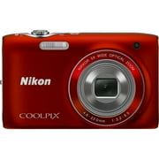 Nikon Coolpix S3100 14 Megapixel Compact Camera, Red