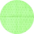 thumbnail image 1 of Ahgly Company Indoor Round Solid Green Modern Area Rugs, 4' Round, 1 of 4