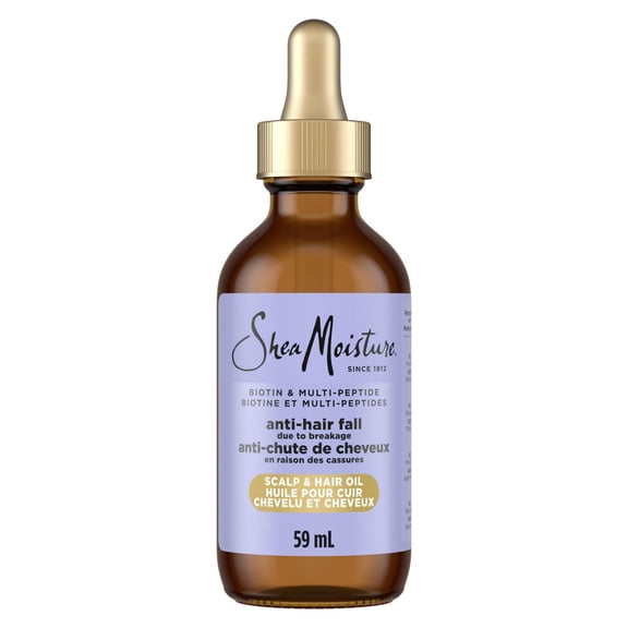 SheaMoisture Anti-Hair Fall Scalp & Hair Oil, with Biotin & Multi-Peptide & ScalpBoost Technology, Healthy Looking Hair and Moisturized Scalp