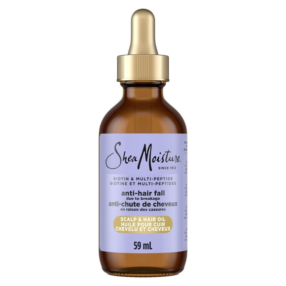 SheaMoisture Anti-Hair Fall Scalp & Hair Oil, with Biotin & Multi-Peptide & ScalpBoost Technology, Healthy Looking Hair and Moisturized Scalp