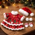 thumbnail image 3 of SUORE Christmas Porch Goose Outfits, Cute Winter Porch Goose Clothes, Seasons Costumes for 23" Plastic Goose Statue Patio Yard Garden Lawn Outdoor Decors, Christmas Outdoor Decor, 3 of 6