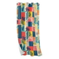 thumbnail image 2 of Blackout Curtains Window Curtain for Bedroom Living Room 1 Panel 82"x42" Colorful Block Doodle, 2 of 8