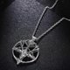 thumbnail image 3 of Skull Pendants Necklace Men Fashion Pentagram Goat Head Pendant Chain Unisex Luck Alloy Gothic Jewelry Stainless Steel, 3 of 5
