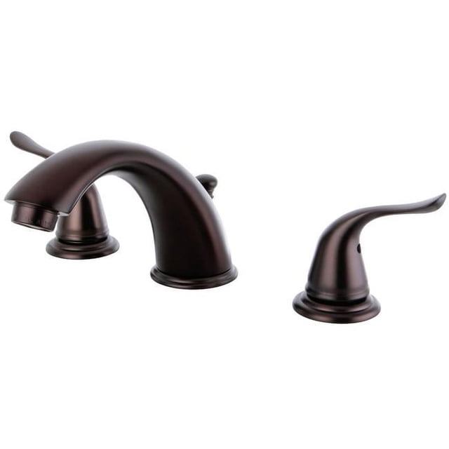 Kingston Brass KB2965YL Widespread Two Handle Lavatory Faucet, Oil Rubbed Bronze