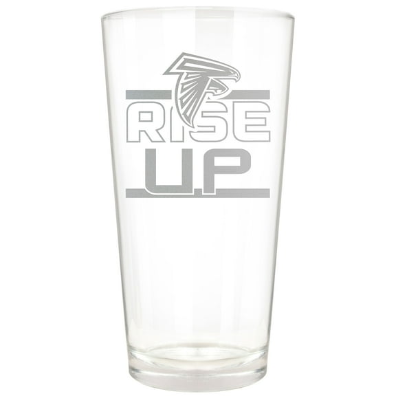 Atlanta Falcons Etched 16oz. Rally Cry Pint Glass