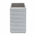 thumbnail image 5 of Baxton Studio Cadmus Modern Light Grey Channel-Tufted Fabric 4-Drawer Dresser, 5 of 6