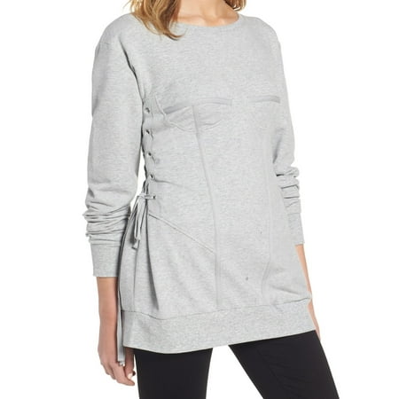 Trouve Sweaters - Trouve Women's Small Boat Neck Lace-Up Sides Sweater ...
