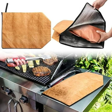 BBQ Blanket Meat, Keep Warm Tender and Juicy, Reusuable Large Capacity, Zipper Design, Foldable,Washable, Family Outdoor BBQ Smokers and Grilling, Holiday Party