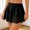 Black-01, variant on Women Dresses Solid Color Mini Skirt Hollow Cutout Delicate Embroidery Flowy Bottom for Fashion Daily Outfits