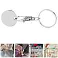 thumbnail image 2 of Shopping Trolley Tokens Key Ring Shopping Cart Coin Quarter Keychain Portable Key Rings Keyrings Decorations For Shopping Cart Grocery Shopping Trolleys, 2 of 8
