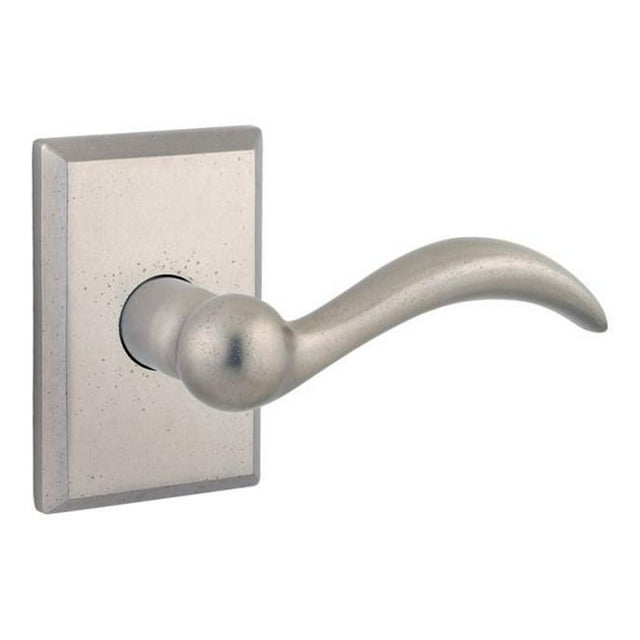 Baldwin HD.ARC.R.RSR.492 Half Dummy Right Hand Arch Lever & Rustic Square Rose, White Bronze