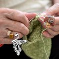 thumbnail image 4 of Billuyoard Anillo de tejer ajustable con lazo de ganchillo para mujer Tela de costura y artesanía No.02 Billuyoard HA002405-02, 4 of 6