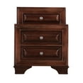 thumbnail image 4 of Glory Furniture LaVita 3 Drawer Nightstand in Cappuccino, 4 of 8