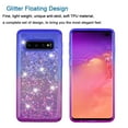 thumbnail image 3 of Mignova Galaxy S10 Plus Flash case,[Durable and Cute] Colorful Quicksand Series Bling Diamond Flowing Liquid Floating Shockproof Cover case for Galaxy S10 Plus 6.4 inch case(Gradient Purple/Blue), 3 of 7