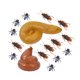thumbnail image 1 of 16 piezas de juguetes creativos divertidos para niños, juguetes de broma malvados, divertidos y realistas, simulación de moscas, caca falsa, cucaracha, juguetes de broma para el Día de los Inocentes, 1 of 2
