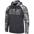 thumbnail image 2 of Men's Colosseum Charcoal Texas Tech Red Raiders OHT Military Appreciation Digital Camo Pullover Hoodie, 2 of 4