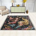 thumbnail image 3 of Area Rug Indoor 63"x48"in Non-Slip Wear Resistant Floor Mats Soft Large Carpets for Living Room Bedroom Home Decor Happy Mermaids, 3 of 7