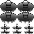 thumbnail image 1 of 10pcs Cuerpo plano Fuerador Masavoqueo de cuero cabelludo Campo de cuidado del cabello Cocina de lavado de cabello, 1 of 8