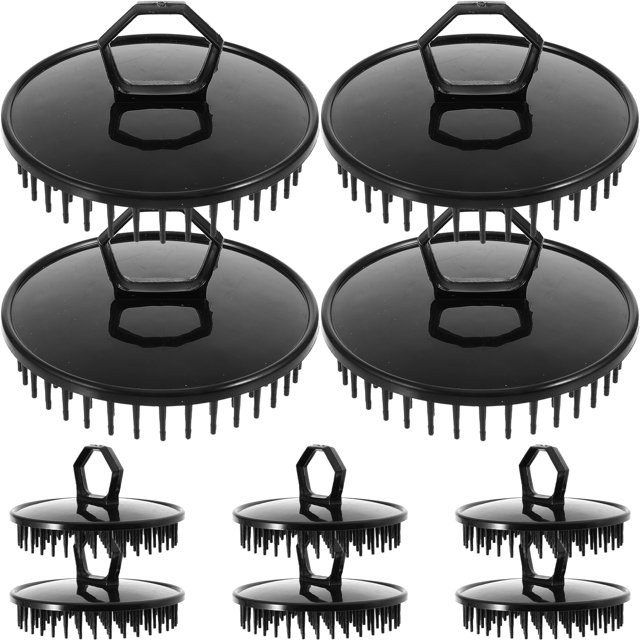 10pcs Cuerpo plano Fuerador Masavoqueo de cuero cabelludo Campo de cuidado del cabello Cocina de lavado de cabello
