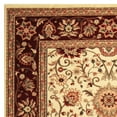 thumbnail image 3 of SAFAVIEH Lyndhurst Victoria Traditional Floral Area Rug, Ivory/Red, 5'3" x 7'6", 3 of 7