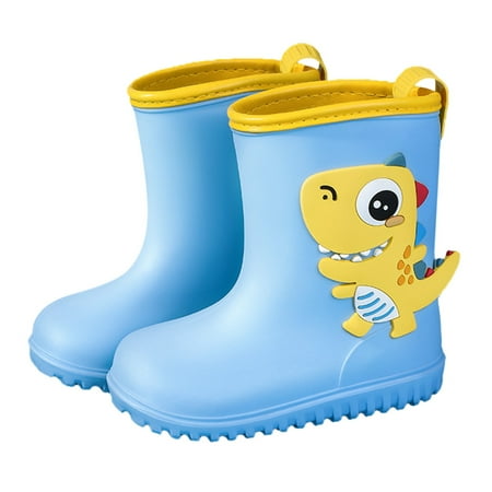 

Zlekejiko Cute Cartoon Fashion Children Rain Boots Non Slip Waterproof Kids Rainboots