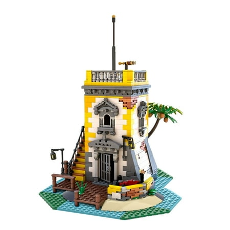 Imperial Outpost Pirates Island Building Blocks Eldorado Fortress Empire Soldier House Castle Architecture Model Toy Compatible with Lego