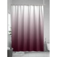 thumbnail image 5 of Romantic Burgundy Shower Curtain, Gradient Waterproof Shower Curtain Set with 12 Hooks Lightweight Washable Fabric Shower Curtains for Bathroom 72x78 Inches, 5 of 6